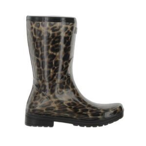 Kenneth Cole Women’s Buckle Rain Boots Leopard Design Size 7 New in Box